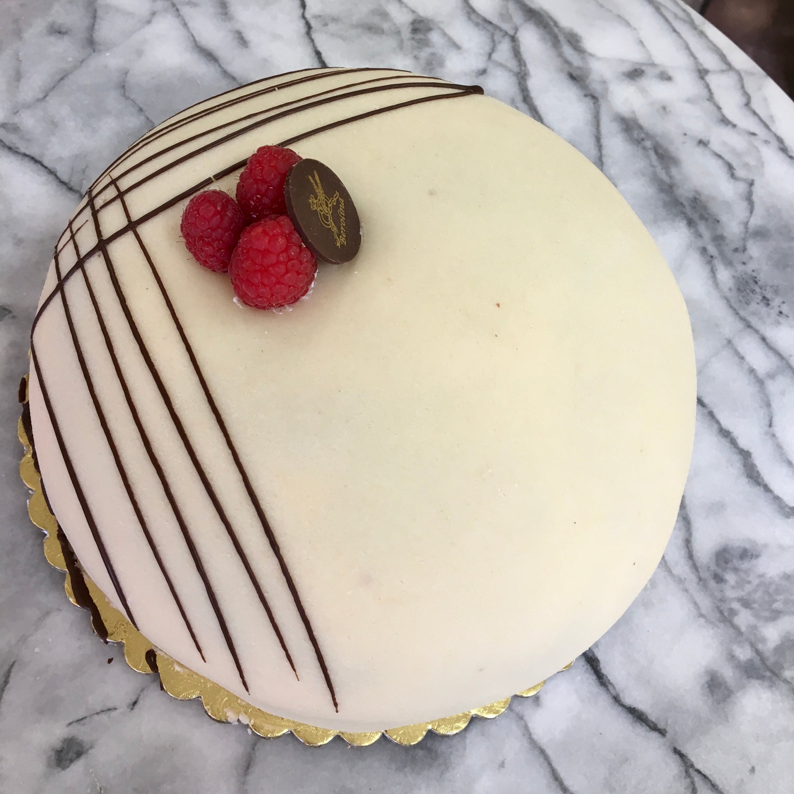 Birthday Cake with Raspberries and Marzipan | Le Creuset Recipes